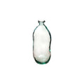 Vase en verre transparent en forme de bouteille