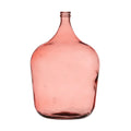 Vase en verre rose