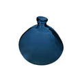 Vase en verre bleu foncé